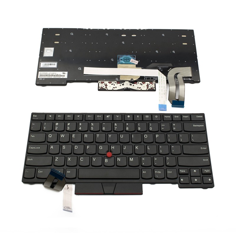 Πληκτρολόγιο Lenovo ThinkPad E480 L480 L380, Μαύρο, US/UK