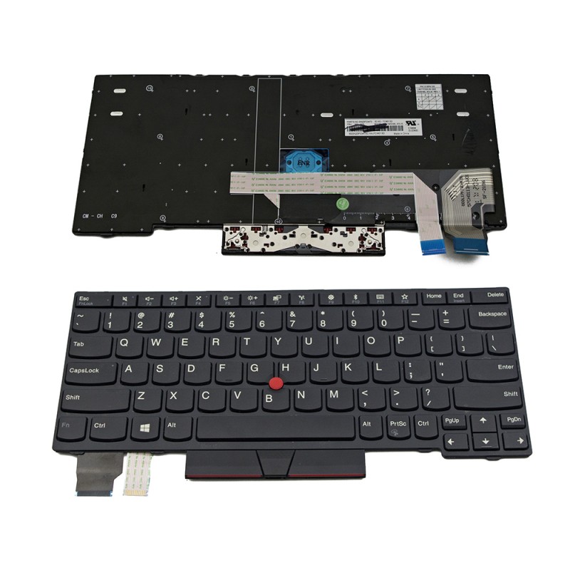 Πληκτρολόγιο Lenovo ThinkPad X280, Μαύρο, US/UK ( +BG Print)
