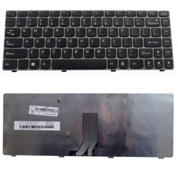 Πληκτρολόγιο Lenovo IdeaPad Y480, Γκρί, US/UK ( +BG Print)