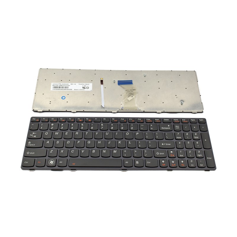 Πληκτρολόγιο Lenovo Y500, Μαύρο Βιολέτα με Backlit, US/UK