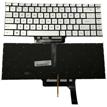 Πληκτρολόγιο MSI GS65 GS65 Stealth GS65VR MS-16Q2, Ασήμι με Backlit, US