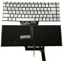 Πληκτρολόγιο MSI GS65 GS65 Stealth GS65VR MS-16Q2, Ασήμι με Backlit, US