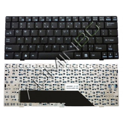 Πληκτρολόγιο MSI Wind U135 U160, Μαύρο, US/UK ( +BG Print)