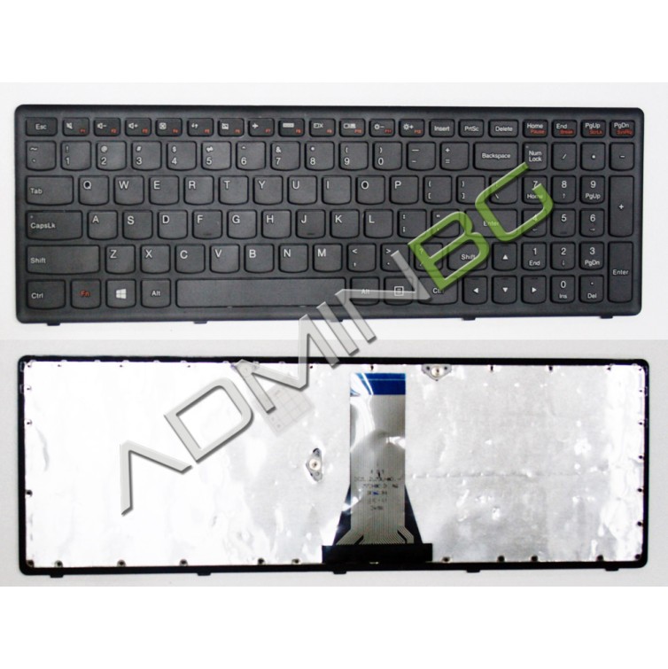 Πληκτρολόγιο Lenovo IdeaPad S500 S510p G500s, Μαύρο, US/UK ( +BG Print)