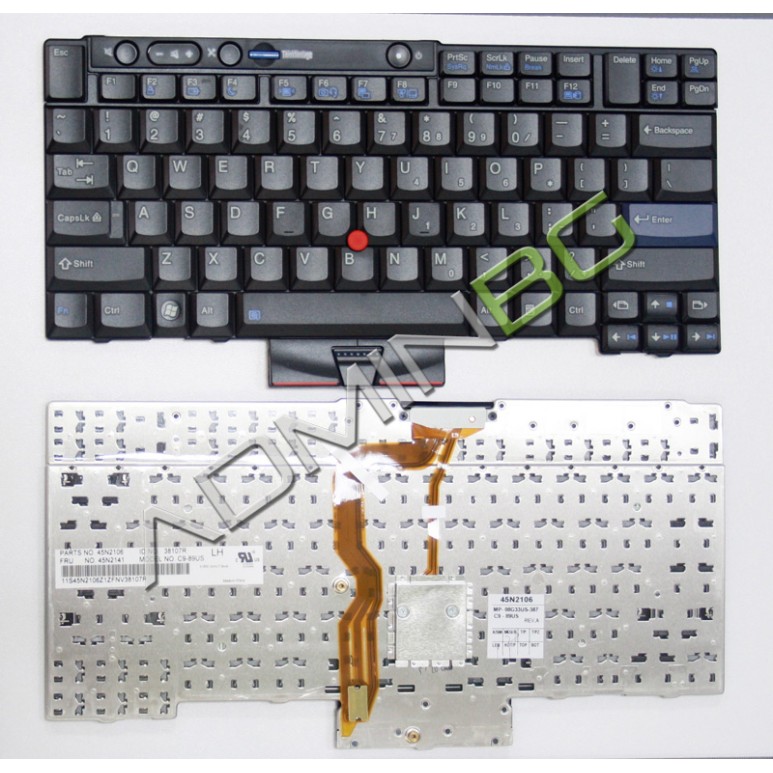 Πληκτρολόγιο Lenovo ThinkPad T400S T410 T410I T410S T420 T420I T420S, Μαύρο, US/UK