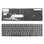 Πληκτρολόγιο HP ProBook 450 G5 455 G5 470 G5, Μαύρο Ασήμι με Backlit, Original, US/UK