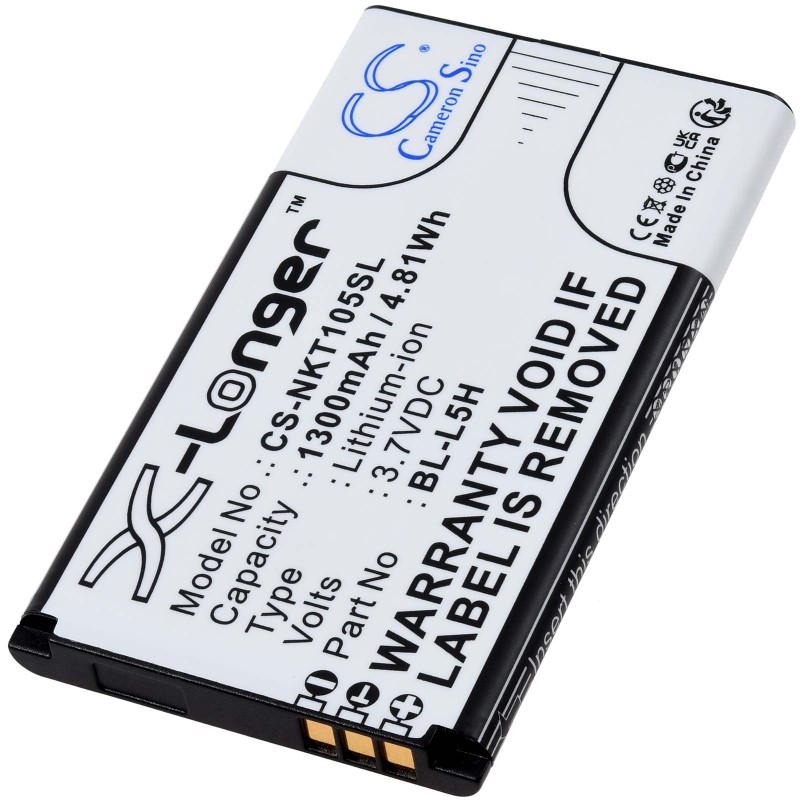 Μπαταρία για mobile phone Nokia 105 2023 TA1385-DS Type BL-L5H 1300mAh/4,8Wh