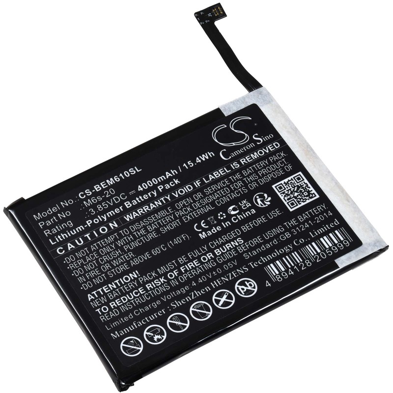 Μπαταρία για mobile phone Beafon M6S M6S Premium Type M6s-20 4000mAh/15,4Wh
