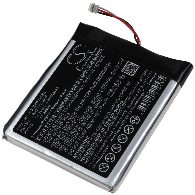 Μπαταρία για camera door viewer ezviz DP1C DP1C-4A1WPFBSR Type AHB765965P 4600mAh/17,5Wh