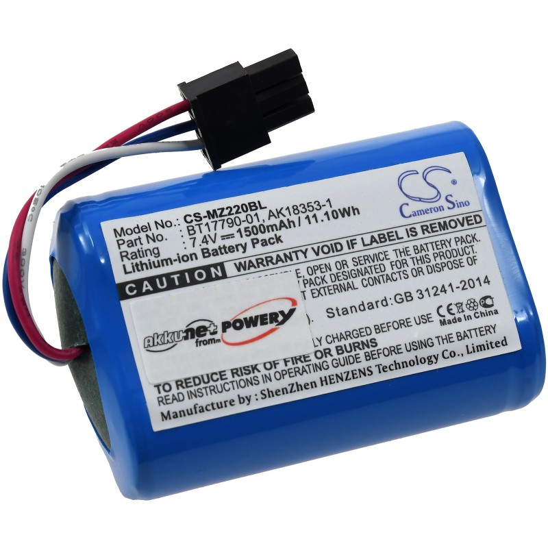 Rechargeable Μπαταρία για mobile printer Zebra MZ220, MZ320, type M3I-0UB00000-03 etc. 1500mAh/11,1Wh