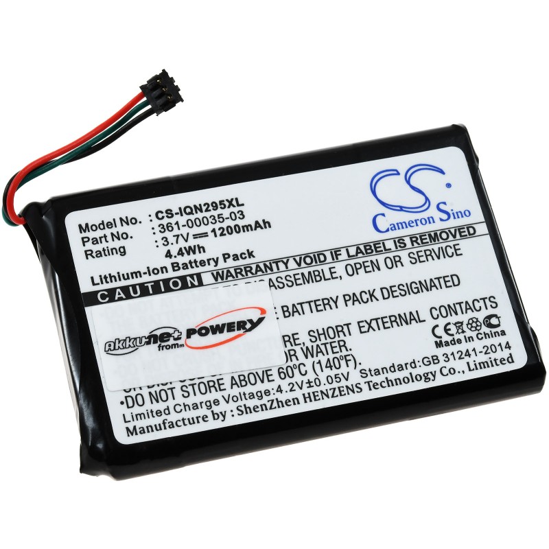 Μπαταρία GPS Navigation GP S Garmin Nuvi 2495 LMT / 2595 LMT / 2585TV / 2545 LMT / Type 361-00035-03 and others 3,7V 1200mAh Li-Ion (G2495)
