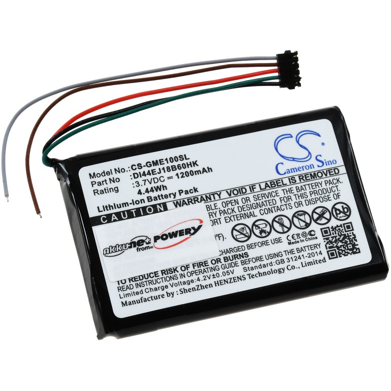 Μπαταρία GPS Garmin Edge 1000 / type DI44EJ18B60HK 3,7V 1200mAh Li-ion (G2E1000)