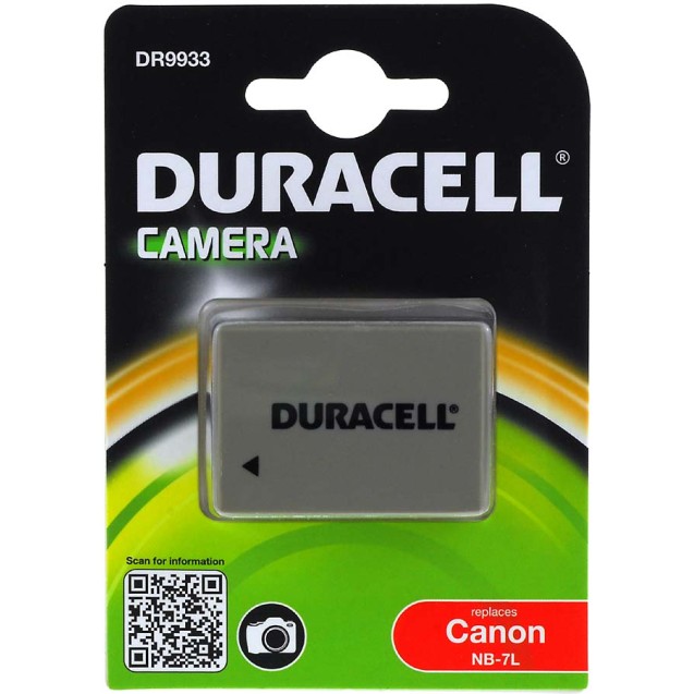 Μπαταρία φωτογραφικής μηχανής Duracell DR9933 Canon type NB-7L 7,4V 1000mAh Li-ion (K07L-DB)