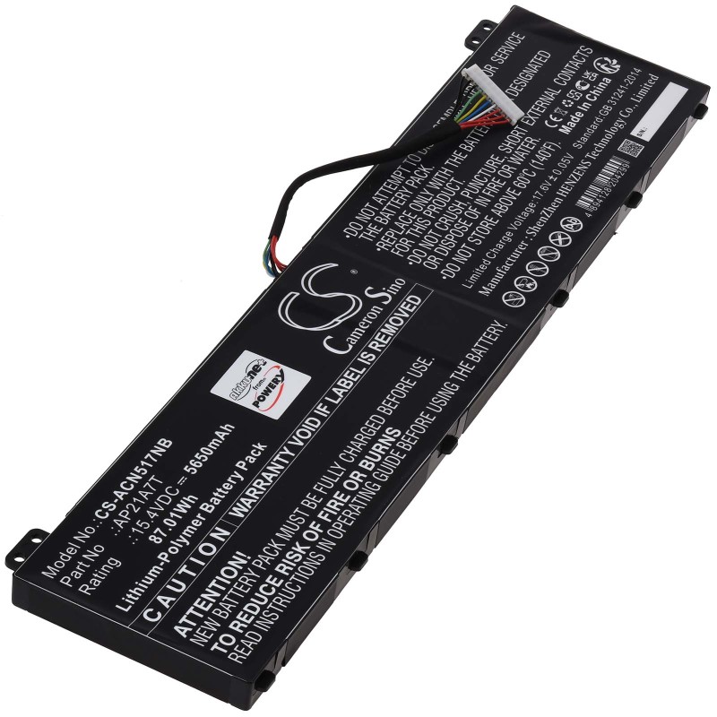 Μπαταρία για Laptop Acer Nitro 5 AN517-55 Predator Helios 18 PH18 Type KT0040G014 5650mAh/87Wh