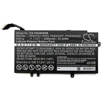 Μπαταρία για laptop Toshiba Satellite U920t / type PA5073U-1BRS 11,1V 3200mAh Li-polymer (N1U920)