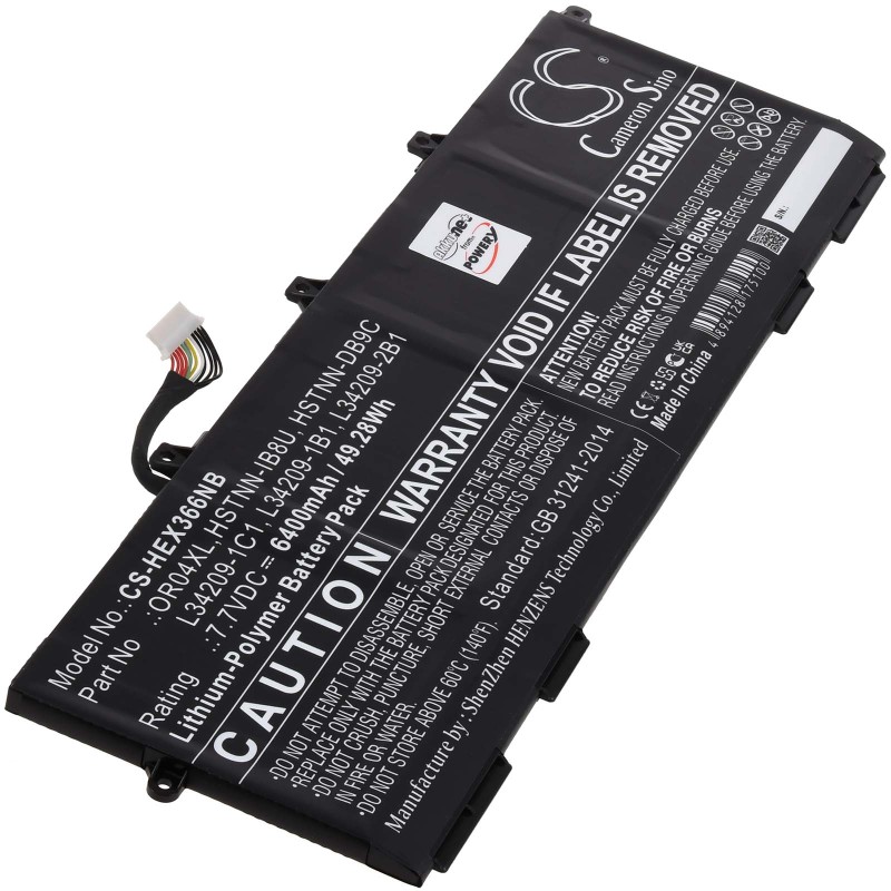 Μπαταρία για Laptop HP EliteBook X360 830 G6, Type OR04XL, HSTNN-DB9C 6400mAh/49Wh