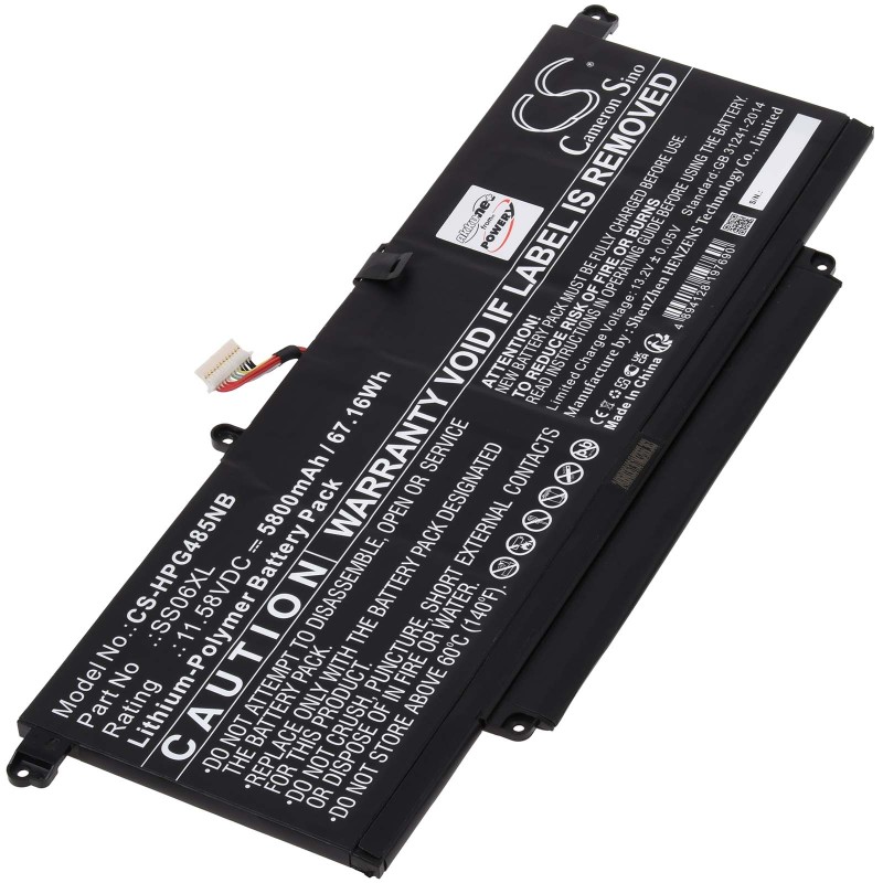 Μπαταρία για Laptop HP Dragonfly G4 85H83PA Dragonfly G4 819A0EA Type SS06XL 5800mAh/67Wh