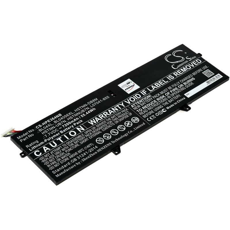 Μπαταρία για Laptop HP Elitebook x360 1040 G5, Type BL04XL and others. 7200mAh/55,4Wh