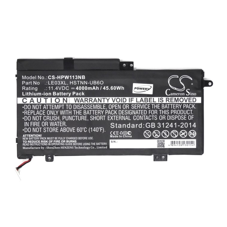 Μπαταρία για laptop HP Pavilion 13-s000NT / Envy x360 M6-W / type LE03XL 11,4V 4000mAh Li-ion (N2P13)