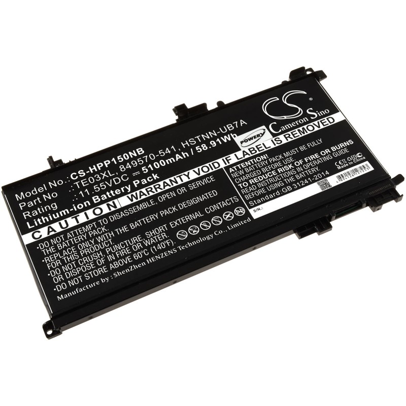 Μπαταρία για laptop HP Pavilion 15 UHD / Pavilion 15-BC / Type 849910-850 11.55V 5300mAh Li-Ion (N2P15BC)