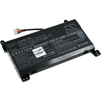 Μπαταρία για Laptop HP Omen 17-an005tx, 17-an029ng, type TPN-Q195 (12 pin connector) 5300mAh/77,4Wh
