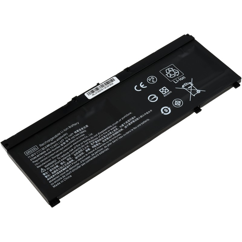 Μπαταρία για laptop HP Envy 17-bw0001ng series, Envy x360 15-cn0000 series, type SR03XL and others 11,55V 4500mAh Li-Ion (N2SR03)