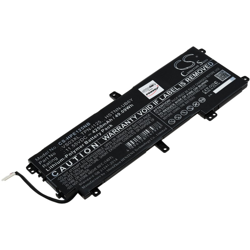Μπαταρία για Laptop HP Envy 15-AS132ng, Envy 15-AS006na, Type VS03XL and others. 4250mAh/49,1Wh