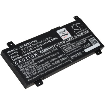 Μπαταρία για Laptop Dell Inspiron 14 7466, Inspiron 14 7477, Type 0M6WKR 3500mAh/53,2Wh