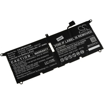 Μπαταρία για laptop Dell XPS 13 2018 / XPS 13 9370 / type 0H754V 7.6V 6300mAh Li-Ion (N3XPS1318)