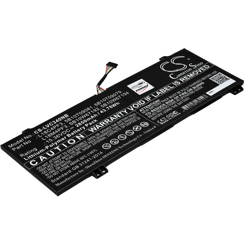 Μπαταρία για Laptop Lenovo IdeaPad C340-14API, C340-14IWL, Type L18C4PF3 2850mAh/43,8Wh