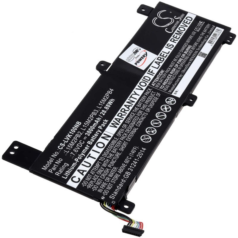 Μπαταρία για Laptop Lenovo Ideapad 310 14ISK, Chromebook 100s, Type L15M2PB2 3800mAh/29Wh