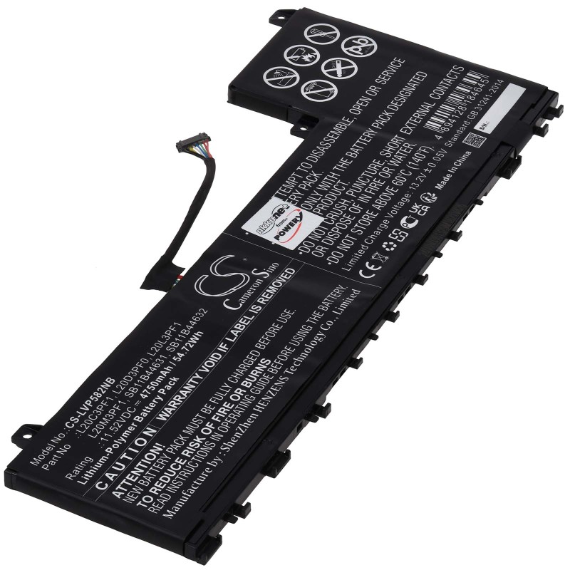 Μπαταρία για Lenovo IdeaPad 5 Pro 14ITL6 IdeaPad 5 Pro 14ACN6 Type L20L3PF1 4750mAh/55Wh