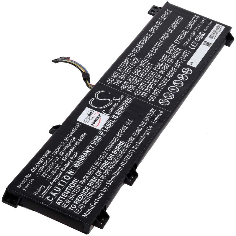 Μπαταρία για Laptop Lenovo Legion 5 15ARH05 Legion 7 15 Type L19M4PC2 5250mAh/81Wh