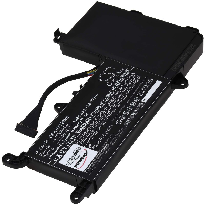 Μπαταρία για Laptop Lenovo Legion Y720-15IKB Type L16M4PB0 3800mAh/58Wh