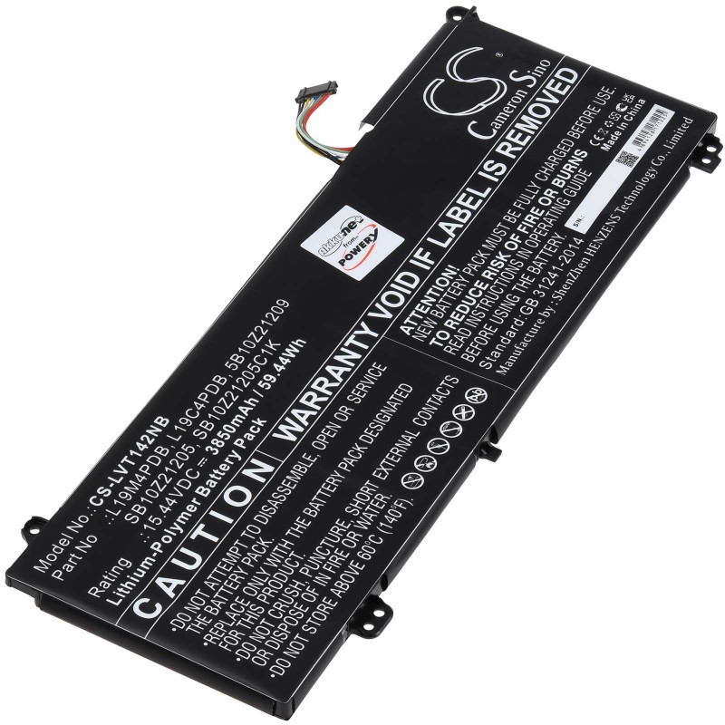 Μπαταρία για Laptop Lenovo ThinkBook 14s Yoga, Type L19C4PDB 3850mAh/59,4Wh