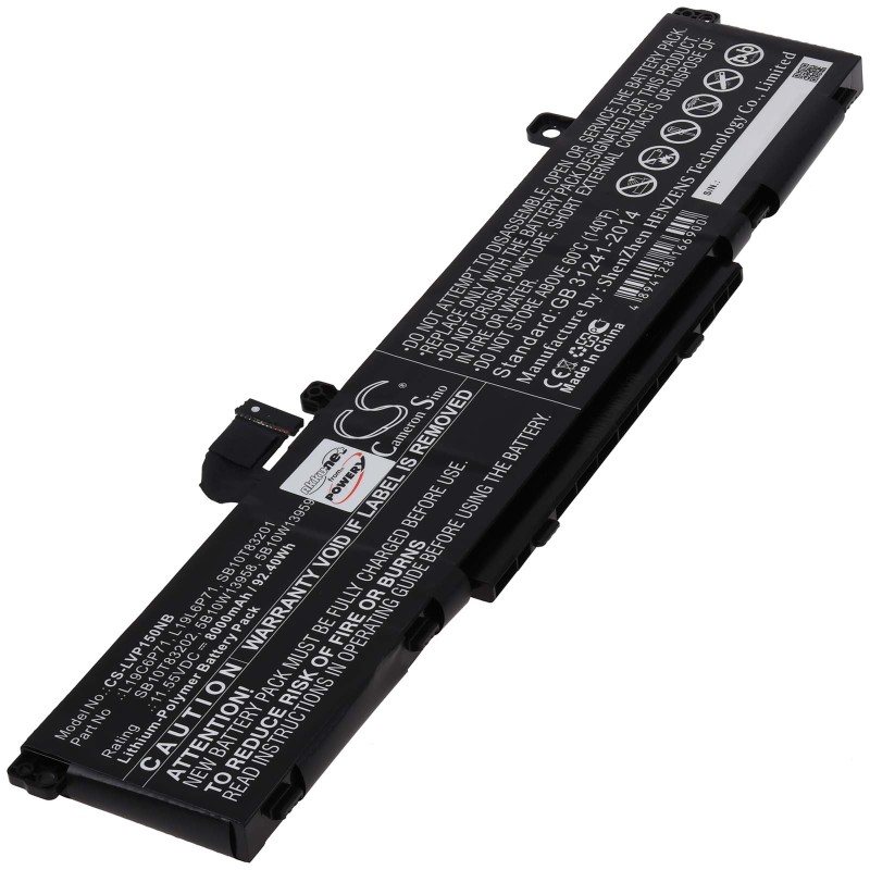 Μπαταρία για Laptop Lenovo Thinkpad P15 Gen 1 P17 Gen 1 Type L19C6P71 8000mAh/92Wh