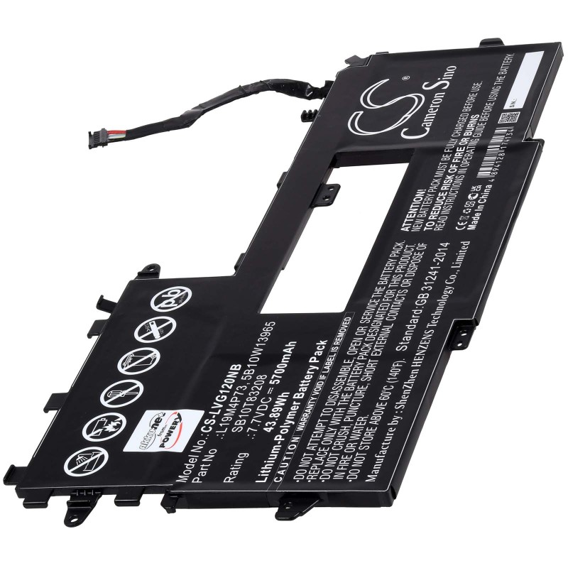 Μπαταρία για Laptop Lenovo ThinkPad X1 Titanium Yoga Gen 1 20QA001QPB, Type L19M4P73 5700mAh/44Wh