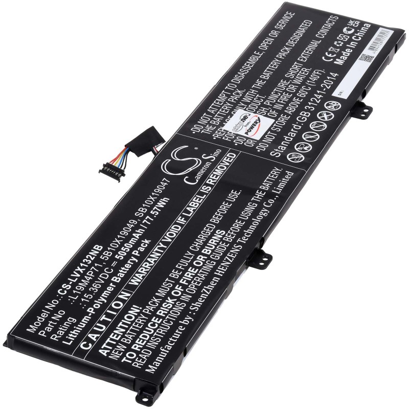 Μπαταρία για Laptop Lenovo ThinkPad X1 Extreme G3, Type L19M4P71 5050mAh/77,6Wh