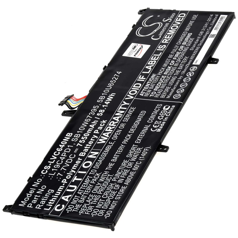 Μπαταρία για Laptop Lenovo Yoga C640 13 IML, Type L19C4PD1 7550mAh/58,1Wh