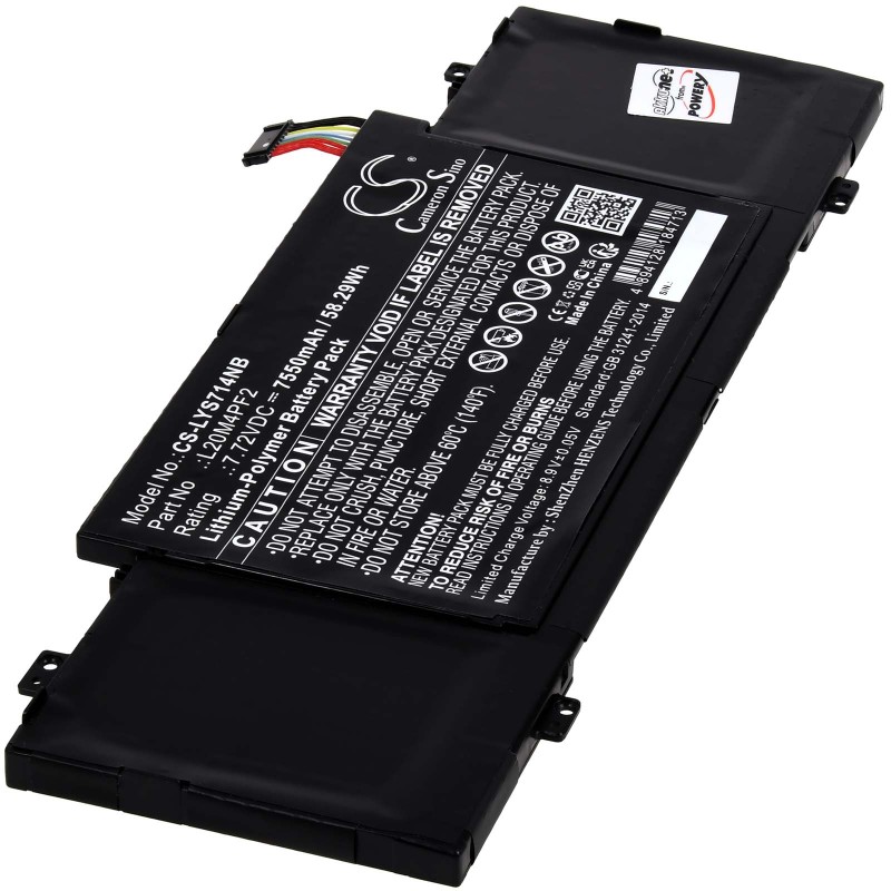 Μπαταρία για Lenovo Yoga Slim 7 Carbon 14ACN6 Ideapad Slim 7 Carbon 14ACN6 Type L20M4PF2 7550mAh/58Wh