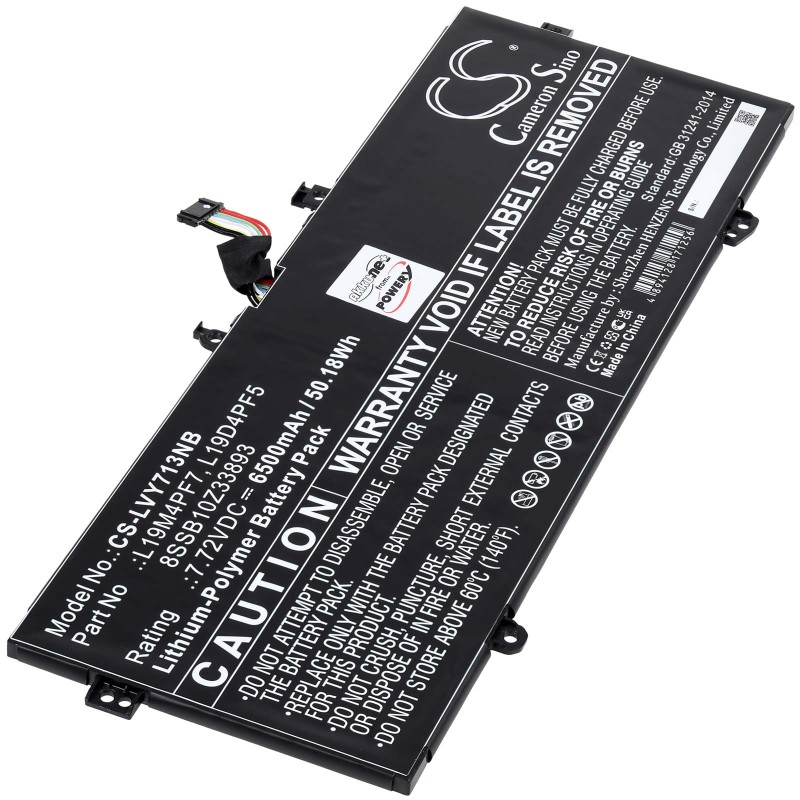 Μπαταρία για Lenovo Yoga Slim 7-Carbon 13ITL5 / Yoga Slim 7-13ACN05 / Type L19D4PF5 6500mAh/50Wh