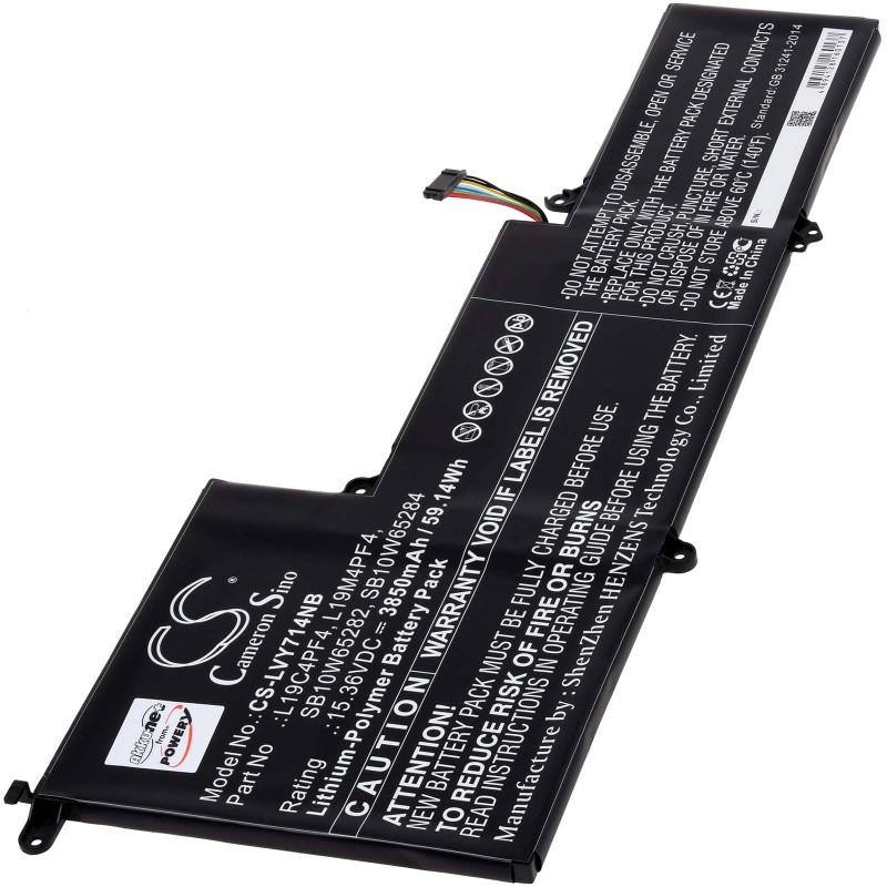 Μπαταρία για Lenovo Yoga 7 Slim 14ARE05 Yoga Slim 7 14IIL05 Type L19C4PF4 3850mAh/59Wh