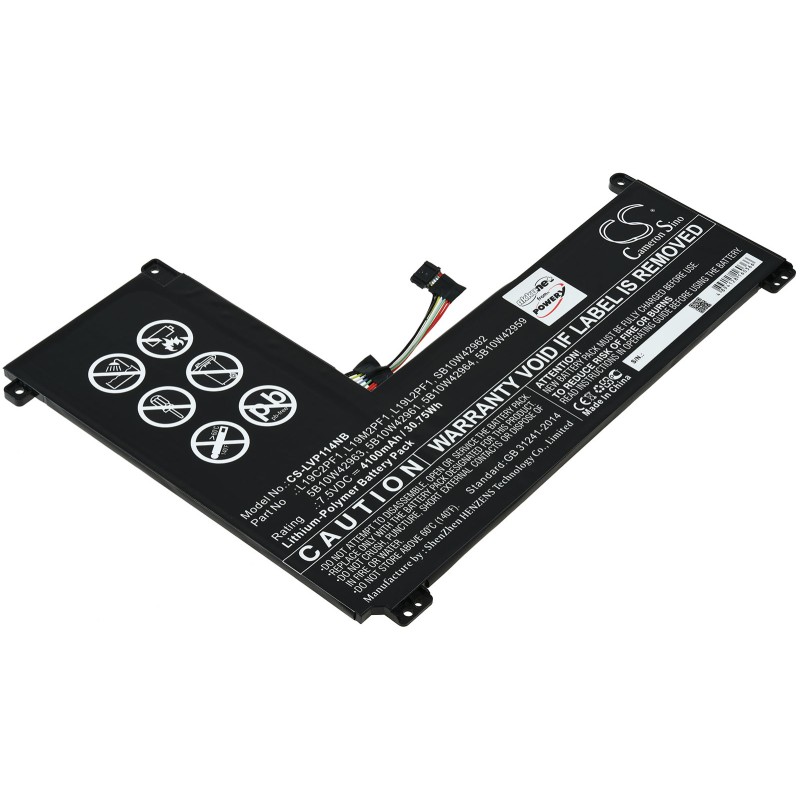 Μπαταρία για Laptop Lenovo IdeaPad 1-11IGL05, 1-14IGL05, Type L19C2PF1 and others. 4100mAh/30,8Wh