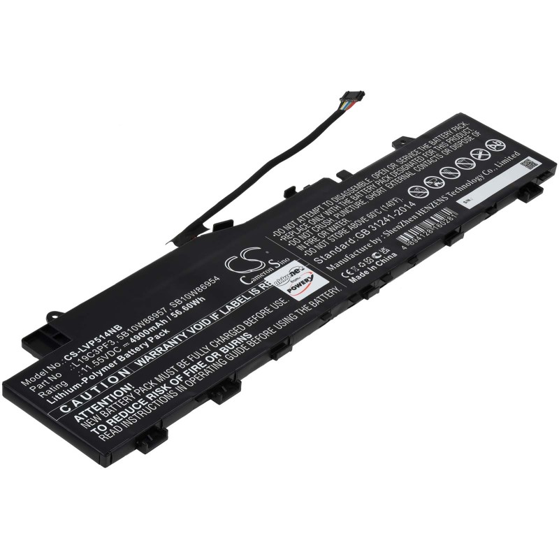 Μπαταρία για Laptop Lenovo IdeaPad 5 14ARE, Type L19C3PF3 and others. 4900mAh/56,6Wh
