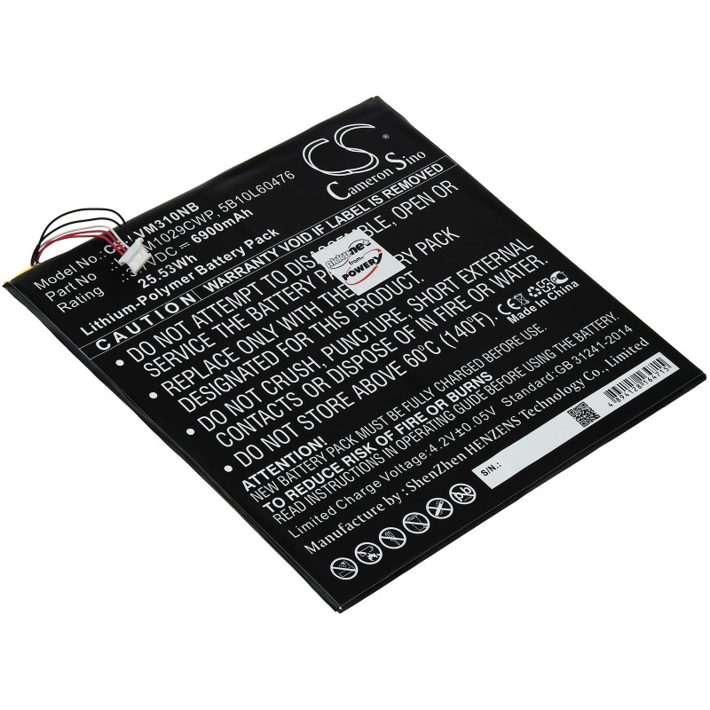 Μπαταρία για Laptop Lenovo Miix 310-10ICR, Miix 300, Type 5B10L60476 6900mAh/25,5Wh
