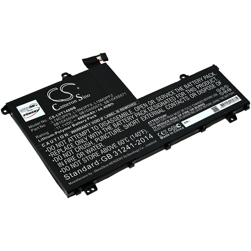 Μπαταρία για Laptop Lenovo ThinkBook 14-iml, ThinkBook 15-iml, Type L19C3PF9 and others. 4000mAh/44,4Wh