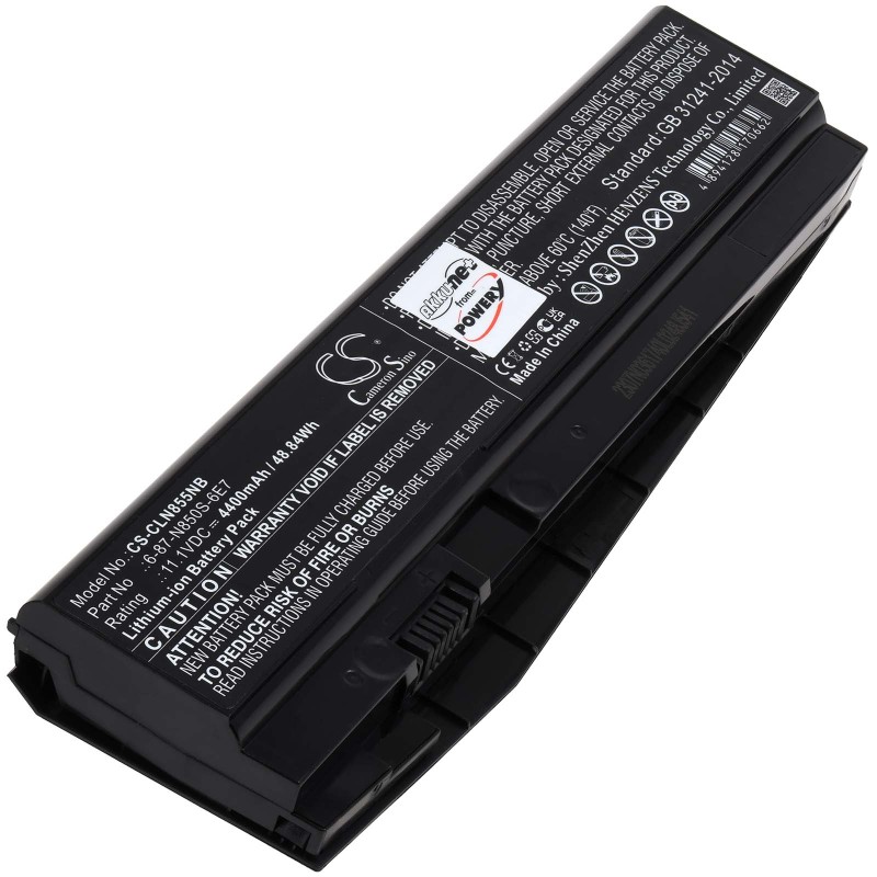 Μπαταρία για Laptop Schenker XMG A707, Clevo N850, Type 6-87-N850S-6U7 4400mAh/49Wh