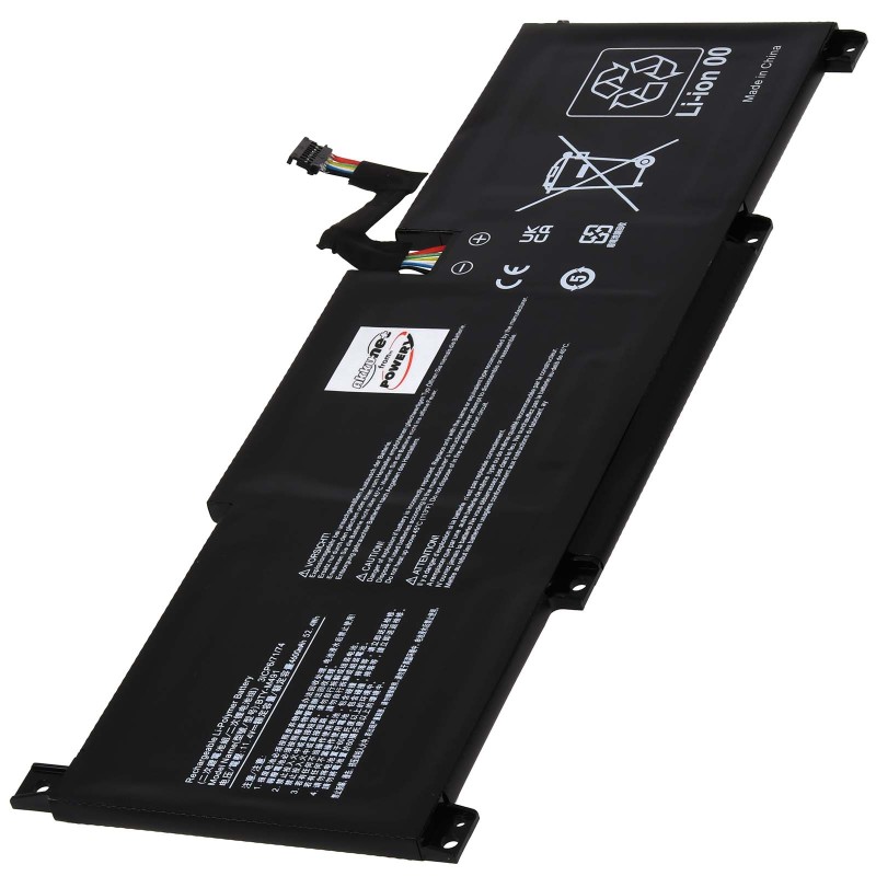 Μπαταρία για Laptop MSI Modern A10M A11M Type BTY-M491 black 8-pin connector 4600mAh/52Wh
