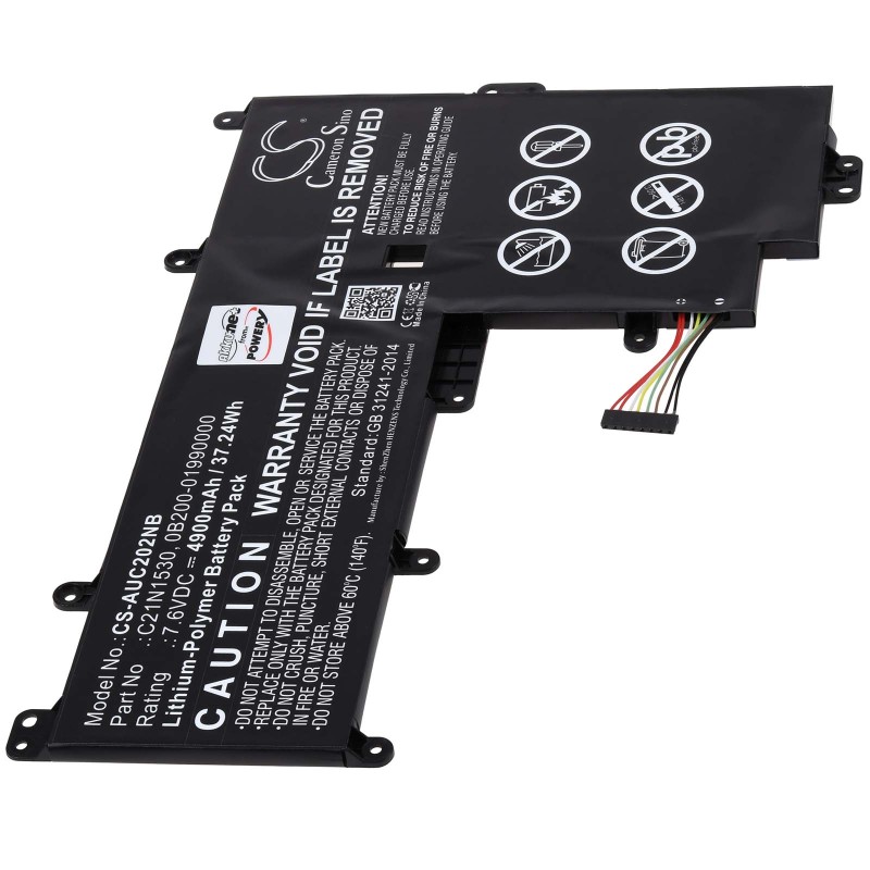 Μπαταρία για Laptop Asus Chromebook C202, VivoBook E201NA, Type C21N1530 4900mAh/37,2Wh