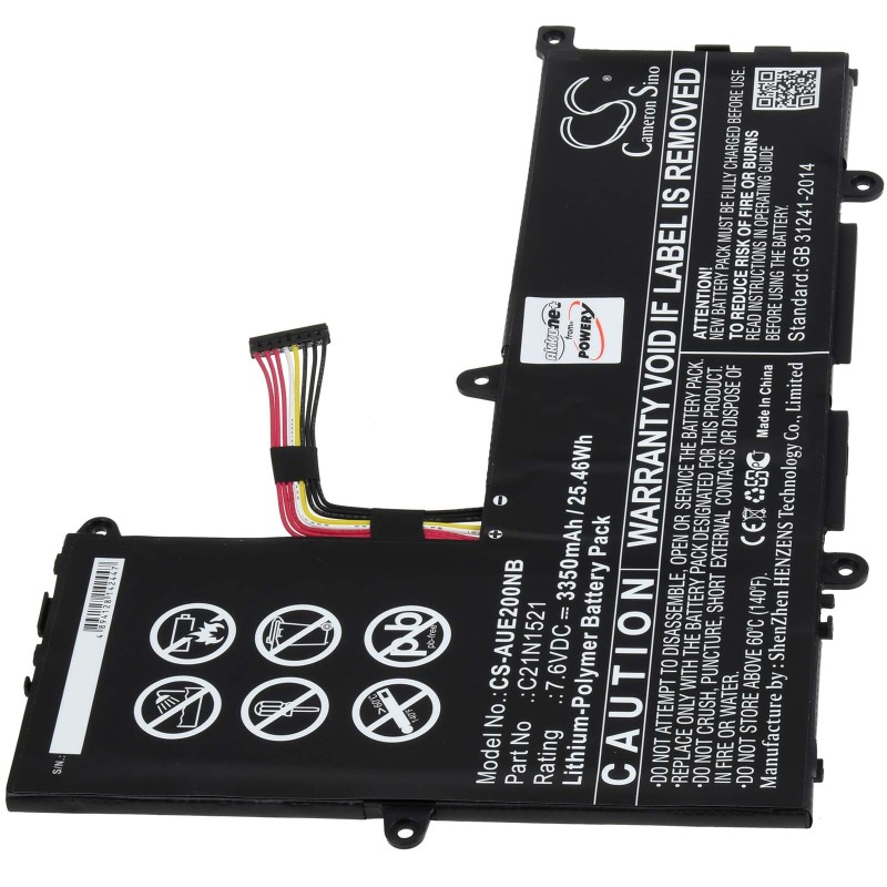 Μπαταρία για Laptop Asus VivoBook E200HA L200HA-BB01 Type C21N1521 3350mAh/25Wh